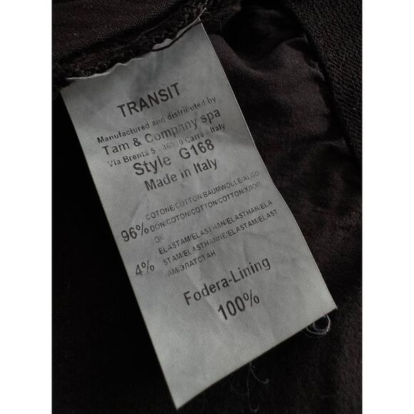 Transit Cotton Wide Cropped Easy Pants Black - Picture 5 of 6